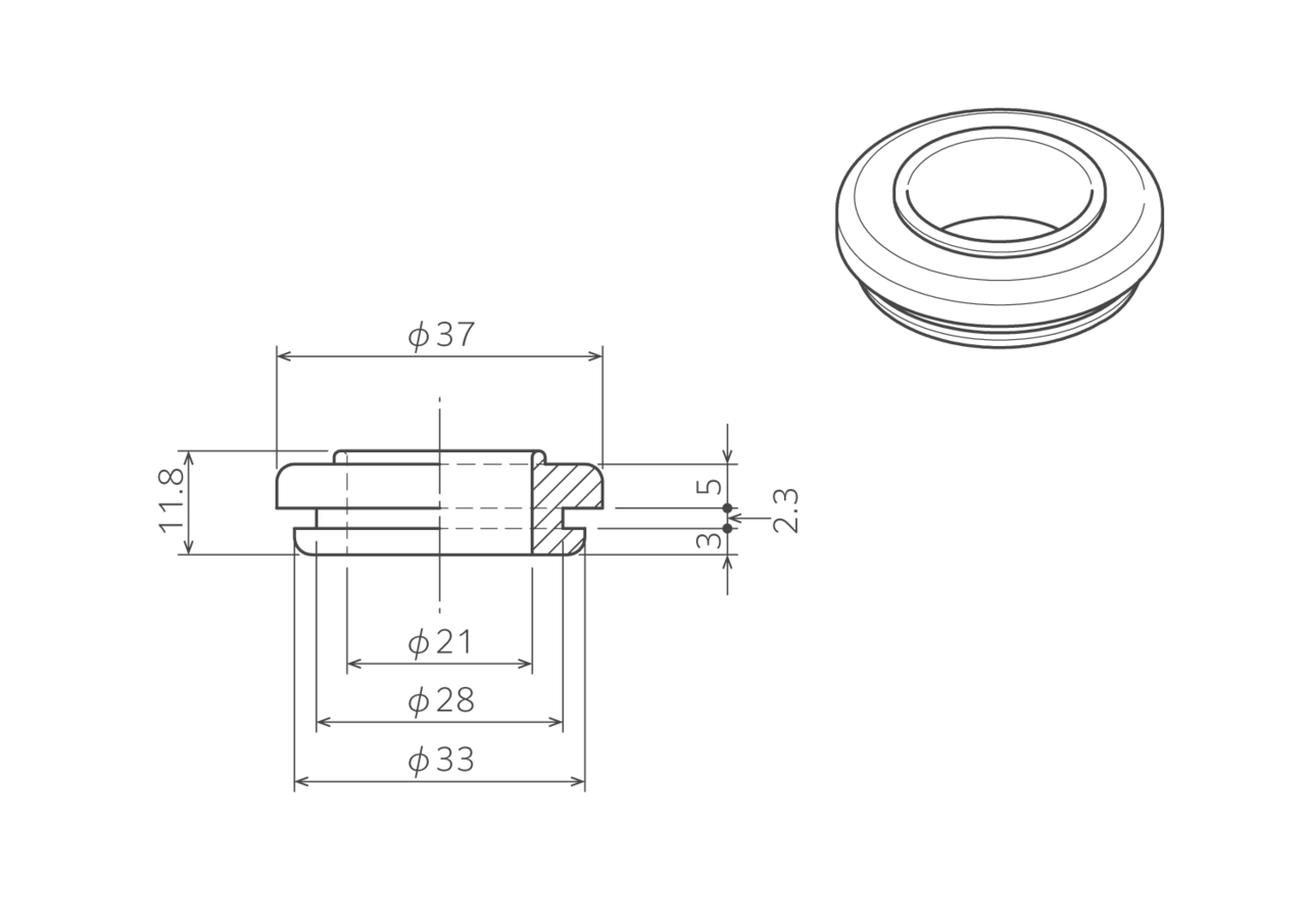 グロメット図面